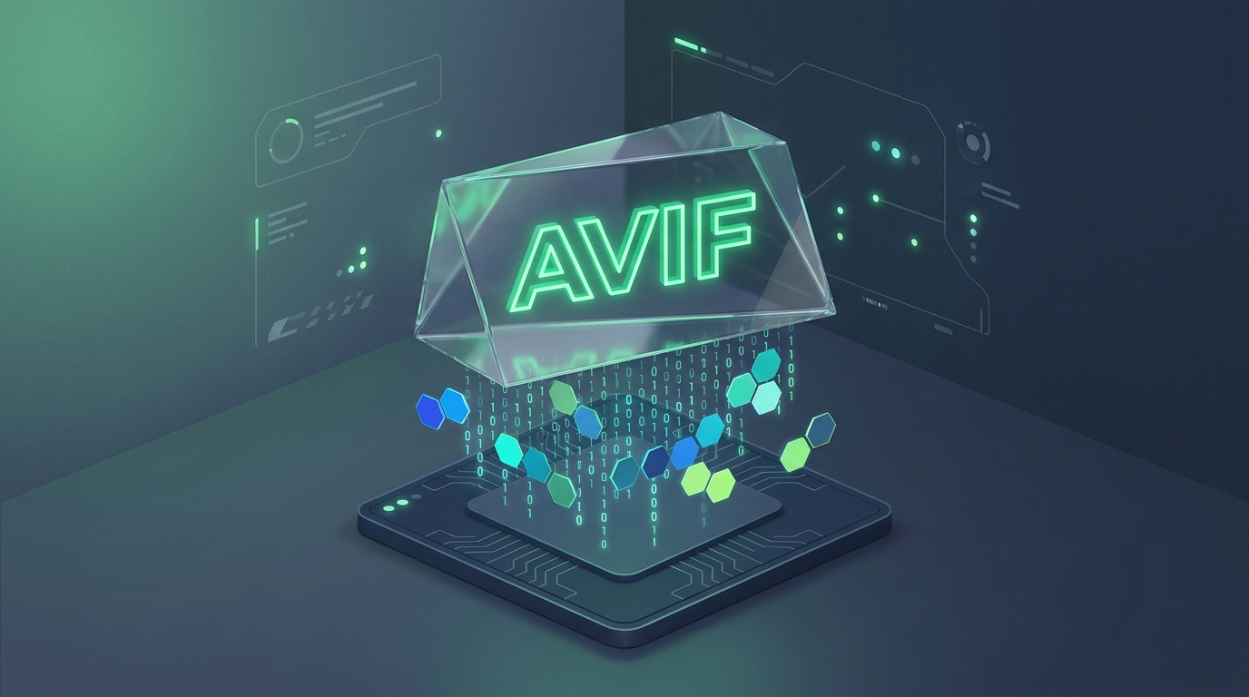 What is an AVIF file infographic showcasing next generation image compression architecture